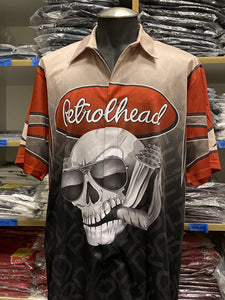 Petrolhead logo professional race team jerseys with snap front