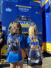 Load image into Gallery viewer, Ron Capps Limited Clear Waterproof Stadium Drawstring Backpack