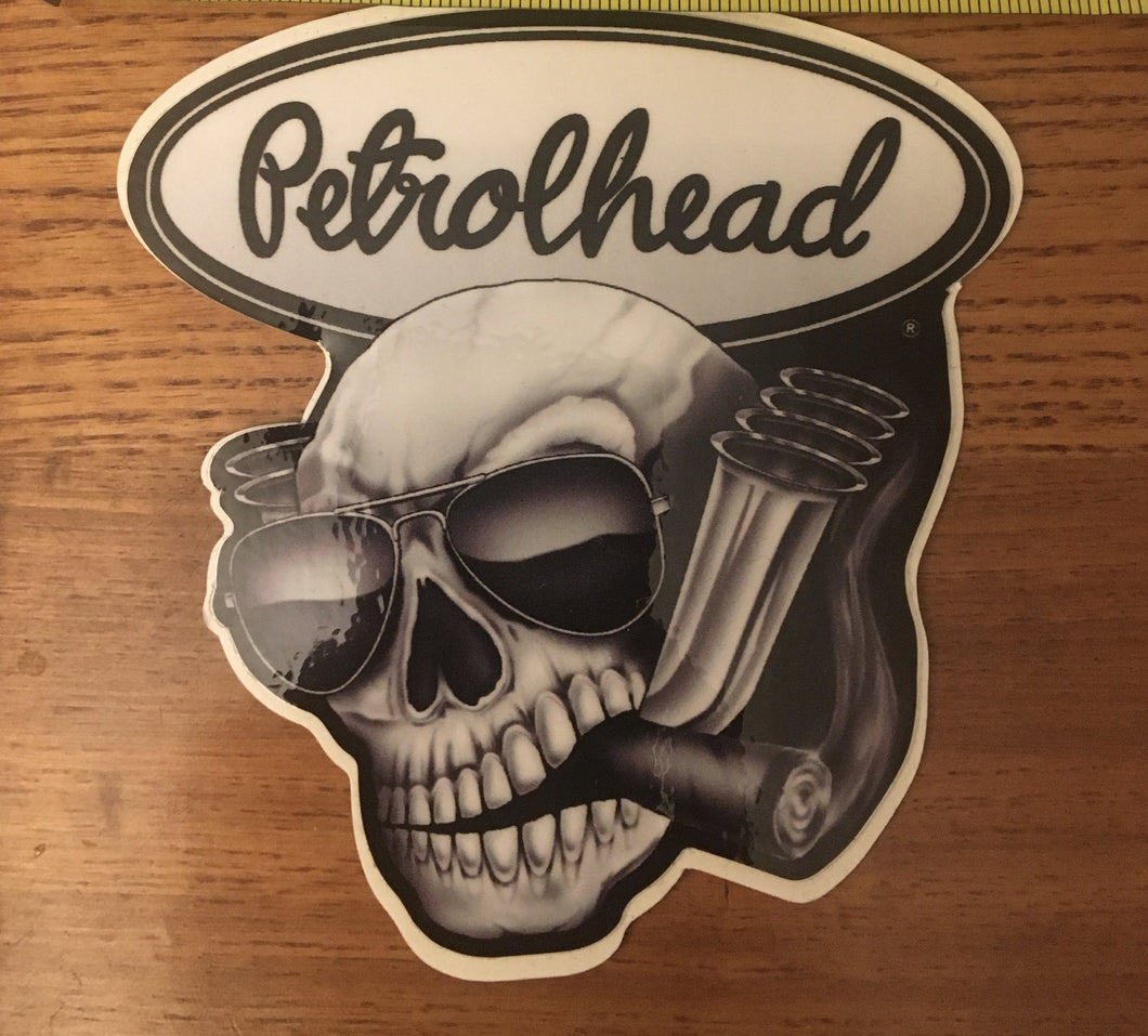 Black and White Petrolhead Decal