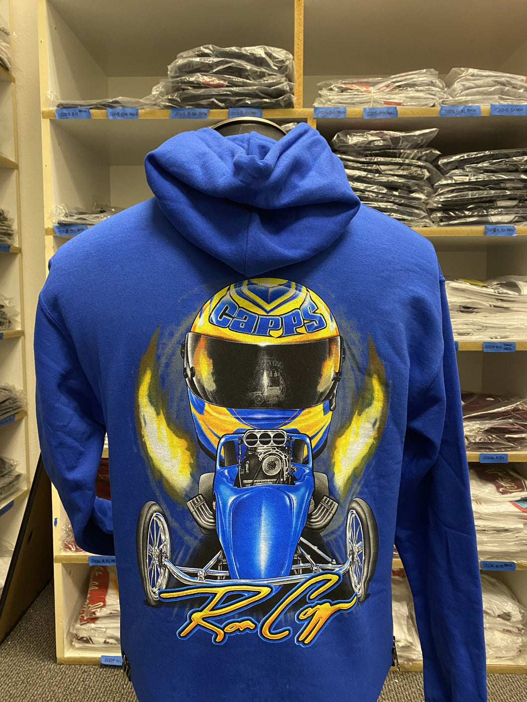 Ron Capps Fuel Altered Hoodie Royal Blue