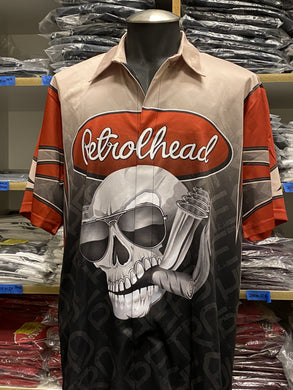 Petrolhead logo professional race team jerseys with snap front