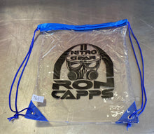 Load image into Gallery viewer, Ron Capps Limited Clear Waterproof Stadium Drawstring Backpack
