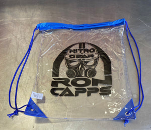 Ron Capps Limited Clear Waterproof Stadium Drawstring Backpack