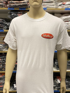 Men's White Petrolhead Front Engine Dragster Tee