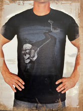 Load image into Gallery viewer, Black cotton tee shirt with Black Desert Highway Petrolhead LIMITED
